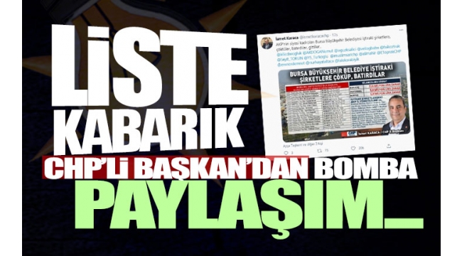 Belediye şirketlerine çöken 16 AKPli ilçe başkanının görevine son verildi
