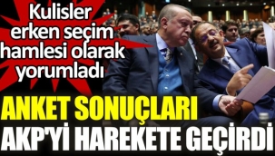 Anket sonuçları AKPyi harekete geçirdi. Kulisler erken seçim hamlesi olarak yorumladı