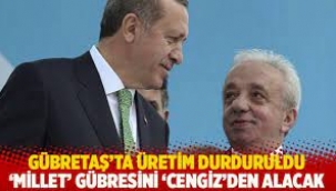 GÜBRETAŞ üretimi durdurup Cengiz'den yüz binlerce ton gübre satın almış