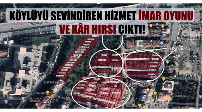 MHP MANİSA BELEDİYE BAŞKANININ KIZINA 350 MİLYONLUK RANT İDDİASI!