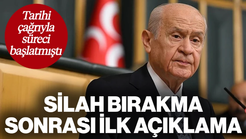 MHP Lideri Devlet Bahçeli'den 'Silah Bırakma' Açıklaması: 'Kötü Anılar Geride Kalacak'