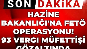 Hazine Bakanlığı'na FETÖ operasyonu! 93 vergi müfettişi gözaltında