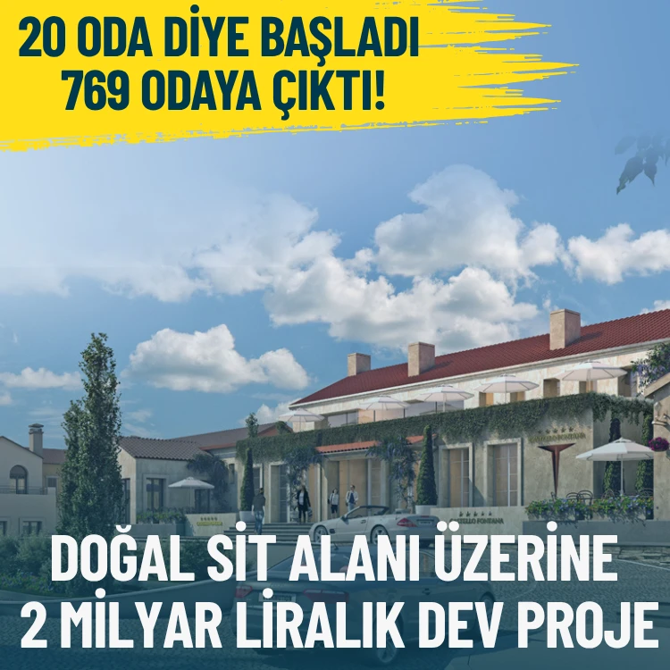  Çeşme'de 3.derece doğal sit alanı üzerine 2 milyar liralık rant projesi